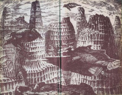 «Зловещий барьер» — Эрик Фрэнк Рассел. Художник 